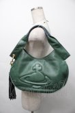 画像6: ヴィヴィアンウエストウッド 中古 / オーブ型押シタッセルレザーバッグ  グリーン  S-25-09-17-045-ba-AS-ZS (6)