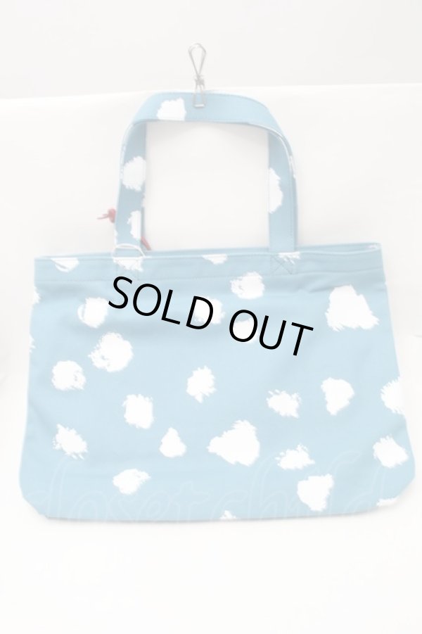 画像2: ヴィヴィアンウエストウッド 中古 / PRINTED TEDDYトートバッグ  サックス  S-25-09-17-047-ba-HR-ZS (2)