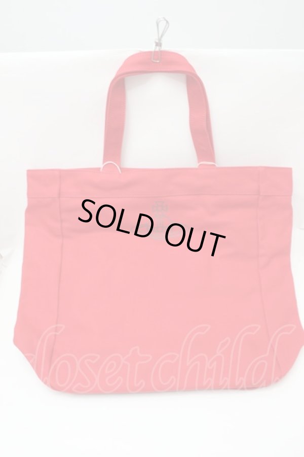 画像2: ヴィヴィアンウエストウッド 中古 / COTTON LAMB トートバッグ  赤  S-25-09-17-048-ba-HR-ZS (2)