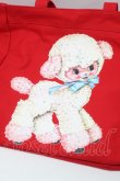 画像3: ヴィヴィアンウエストウッド 中古 / COTTON LAMB トートバッグ  赤  S-25-09-17-048-ba-HR-ZS (3)