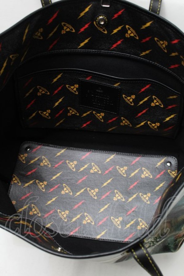 画像4: ヴィヴィアンウエストウッド 中古 / ヨーロッパ大型ハンドバッグ   S-25-09-17-049-ba-AS-ZS (4)