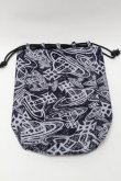 画像2: ヴィヴィアンウエストウッド 中古 / SCRAPED ORB信玄袋  紺  S-25-09-17-052-gd-AS-ZS (2)