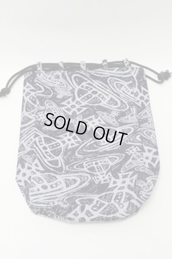 画像2: ヴィヴィアンウエストウッド 中古 / SCRAPED ORB信玄袋  紺  S-25-09-17-052-gd-AS-ZS (2)