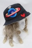 画像2: ヴィヴィアンウエストウッド 中古 / ORBワッペンフェルトハット   S-25-09-17-058-ha-AS-ZS (2)