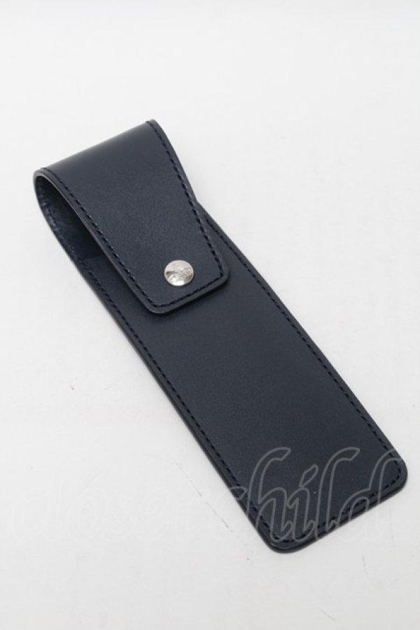 画像2: ヴィヴィアンウエストウッド 中古 / レザーペンケース  紺  S-25-09-17-023-gd-AS-ZS (2)