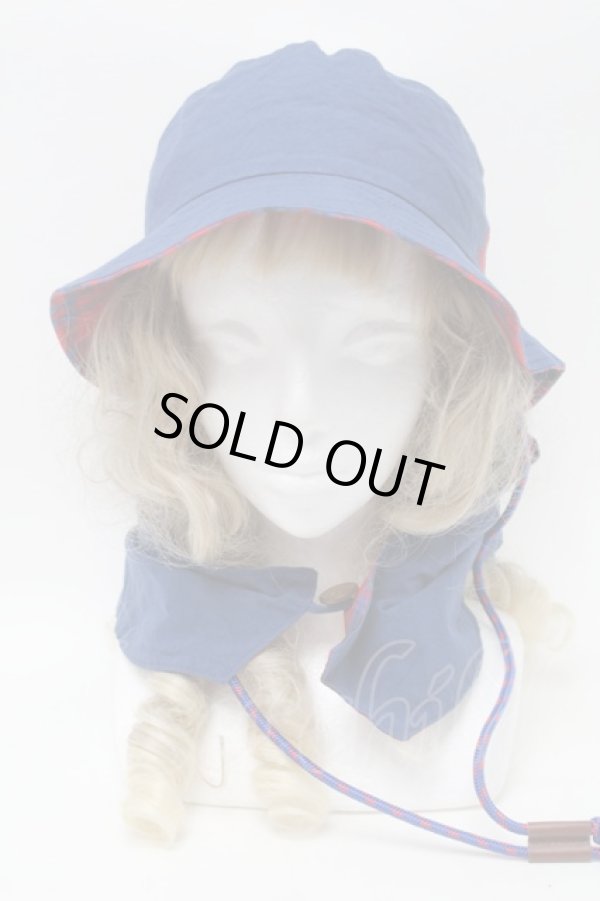 画像2: ヴィヴィアンウエストウッド 中古 / オーブ刺繍ハット  青  S-25-09-17-027-ha-AS-ZS (2)