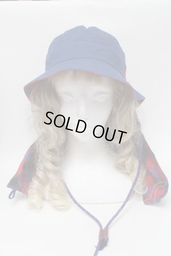 画像4: ヴィヴィアンウエストウッド 中古 / オーブ刺繍ハット  青  S-25-09-17-027-ha-AS-ZS (4)