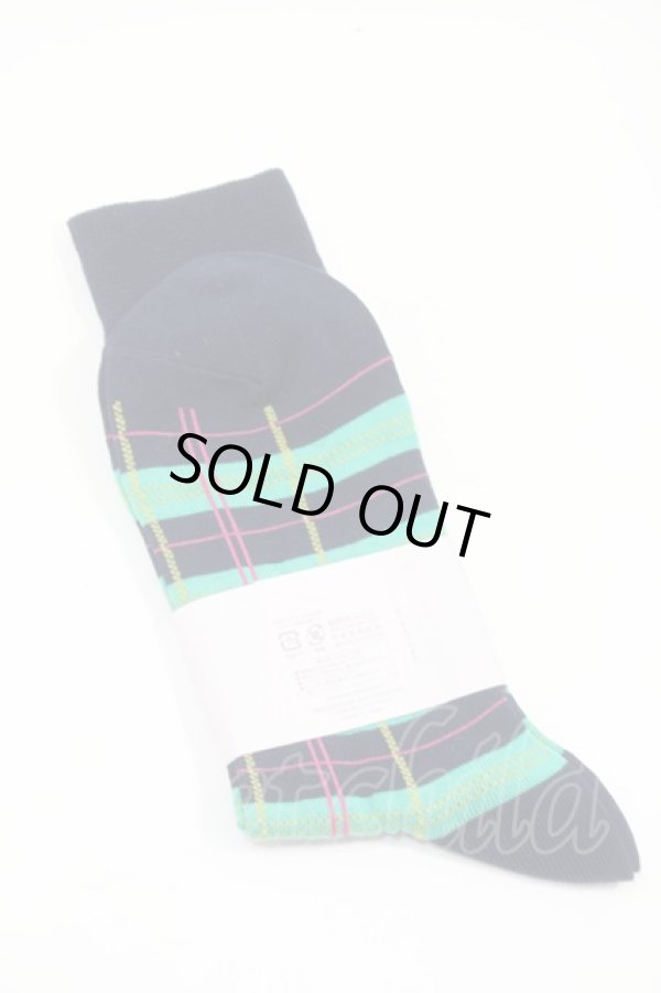 画像2: ヴィヴィアンウエストウッド 中古 / チェックソックス  紺  S-25-10-22-019-gd-AS-ZS (2)