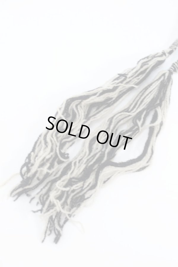 画像6: ヴィヴィアンウエストウッド 中古 / フリンジボーダーニット帽  黒  S-25-10-22-021-gd-AS-ZS (6)