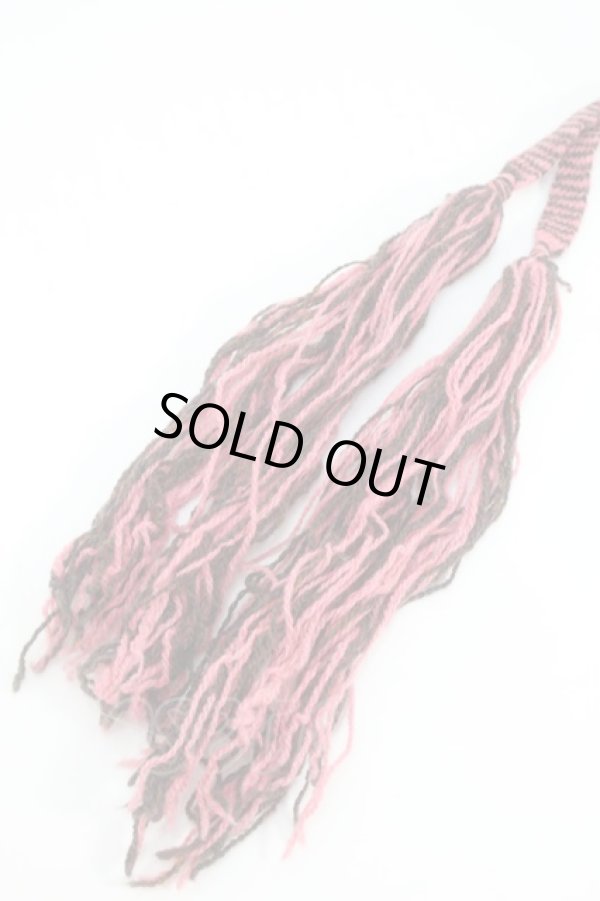 画像6: ヴィヴィアンウエストウッド 中古 / フリンジボーダーニット帽  ピンク  S-25-10-22-022-gd-AS-ZS (6)