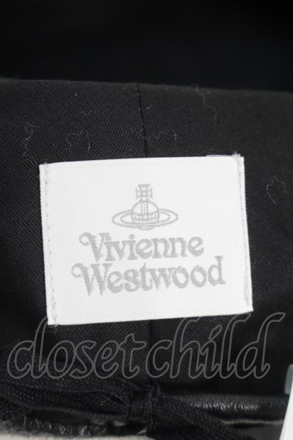 画像6: ヴィヴィアンウエストウッド 中古 / パイピングベレー帽  グレーx黒  S-25-10-22-023-ha-AS-ZS (6)