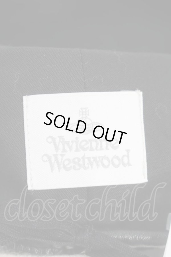 画像6: ヴィヴィアンウエストウッド 中古 / パイピングベレー帽  グレーｘ黒  S-25-10-22-023-ha-AS-ZS (6)