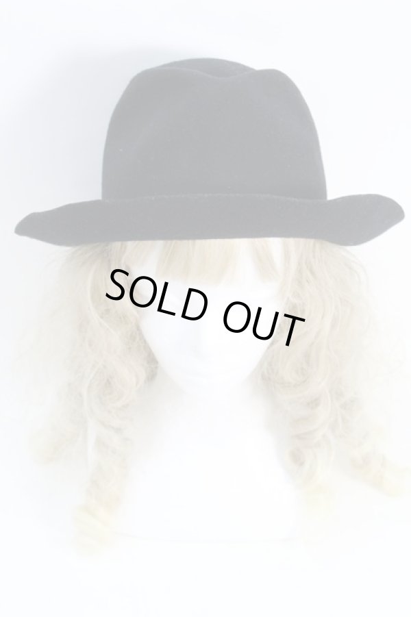 画像2: ヴィヴィアンウエストウッド 中古 / ウールハット  黒  S-25-10-22-024-ha-AS-ZS (2)