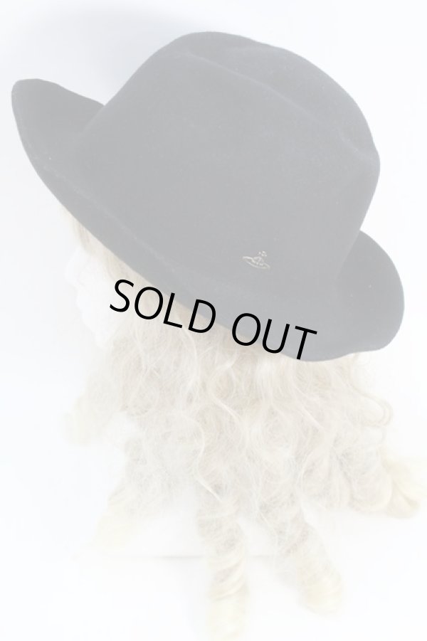 画像3: ヴィヴィアンウエストウッド 中古 / ウールハット  黒  S-25-10-22-024-ha-AS-ZS (3)