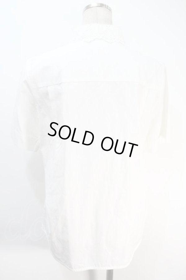 画像2: ヴィヴィアンウエストウッド 中古 / オーブジャガードブラウス  白  S-25-10-22-026-bl-AS-ZS (2)