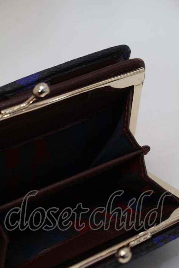 画像3: ヴィヴィアンウエストウッド 中古 / オーブ二ツ折リ財布  黒x青  S-25-10-22-006-bl-HR-ZS (3)
