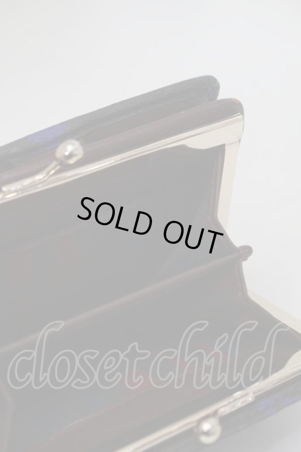 画像3: ヴィヴィアンウエストウッド 中古 / オーブ二ツ折リ財布  黒ｘ青  S-25-10-22-006-bl-HR-ZS (3)