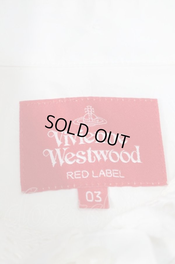 画像8: ヴィヴィアンウエストウッド 中古 / オーブジャガードブラウス  白  S-25-10-22-026-bl-AS-ZS (8)