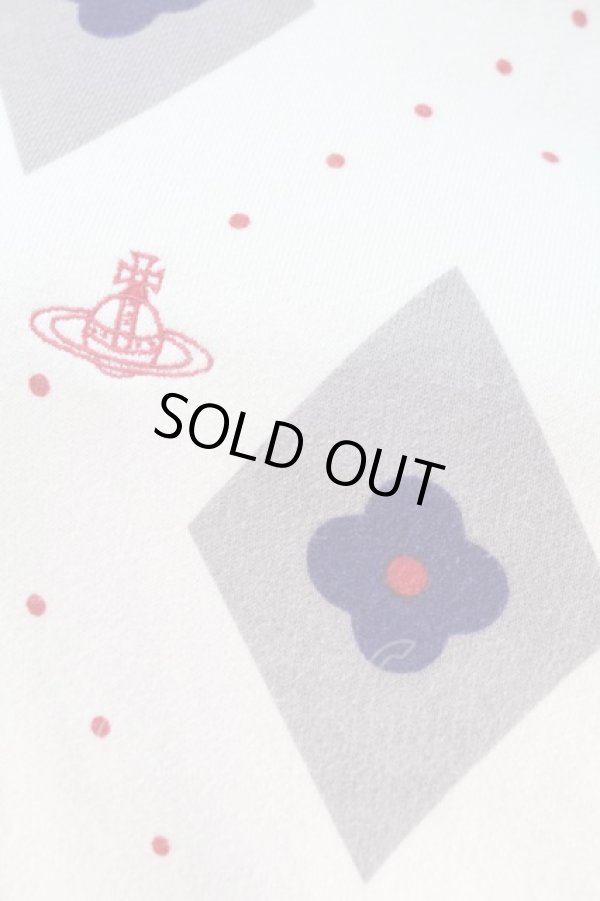 画像3: ヴィヴィアンウエストウッド 中古 / フラワーアーガイル裏毛プルオーバー 00 アイボリー  S-25-10-22-027-to-HR-ZS (3)