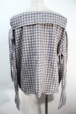 画像2: ヴィヴィアンウエストウッド 中古 / ギンガムチェックオフショルカットソー  ベージュxブルー  S-25-10-22-028-to-HR-ZS (2)