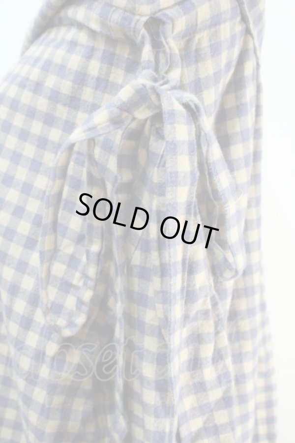 画像3: ヴィヴィアンウエストウッド 中古 / ギンガムチェックオフショルカットソー  ベージュｘブルー  S-25-10-22-028-to-HR-ZS (3)