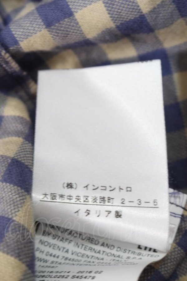 画像5: ヴィヴィアンウエストウッド 中古 / ギンガムチェックオフショルカットソー  ベージュxブルー  S-25-10-22-028-to-HR-ZS (5)