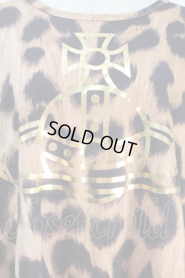 画像3: ヴィヴィアンウエストウッド 中古 / レオパードカットソー  ブラウン  S-25-10-22-030-to-AS-ZS (3)