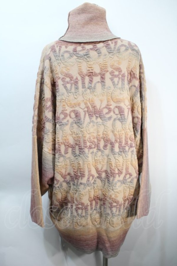 画像2: ヴィヴィアンウエストウッド 中古 / CRINKLED JUMPERタートルネックセーター  ベージュ  S-25-10-22-031-to-HR-ZS (2)
