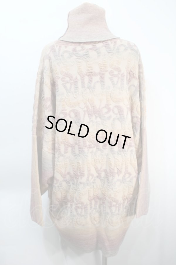 画像2: ヴィヴィアンウエストウッド 中古 / CRINKLED JUMPERタートルネックセーター  ベージュ  S-25-10-22-031-to-HR-ZS (2)