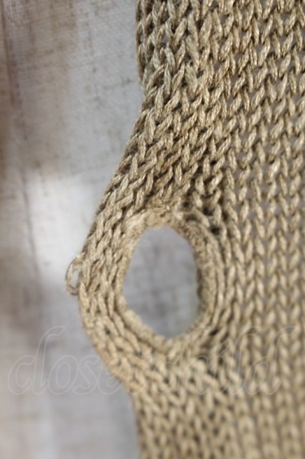 画像4: ヴィヴィアンウエストウッド MAN 中古 / フード付キカーディガン  ベージュ  S-25-10-22-033-to-AS-ZS (4)