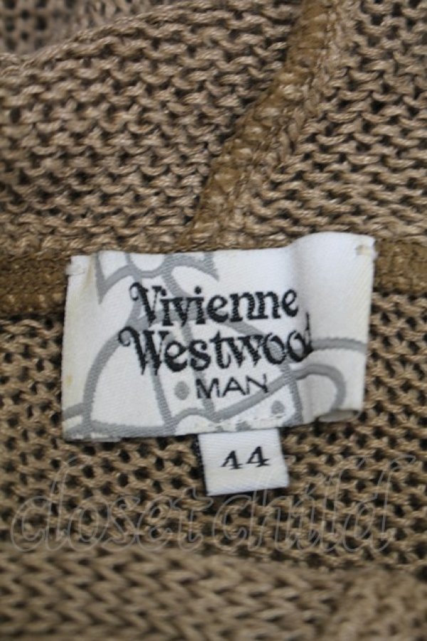 画像5: ヴィヴィアンウエストウッド MAN 中古 / フード付キカーディガン  ベージュ  S-25-10-22-033-to-AS-ZS (5)