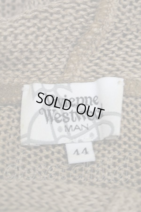 画像5: ヴィヴィアンウエストウッド MAN 中古 / フード付キカーディガン  ベージュ  S-25-10-22-033-to-AS-ZS (5)