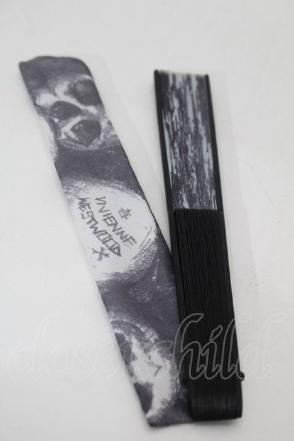 画像3: ヴィヴィアンウエストウッド 中古 / 扇子  黒x白  S-25-10-22-007-gd-AS-ZS (3)