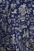 画像5: ヴィヴィアンウエストウッド MAN 中古 / 箔プリントシャツ  I 紺xゴールド  S-25-10-22-036-bl-AS-ZS (5)