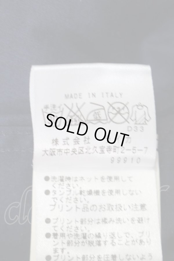 画像8: ヴィヴィアンウエストウッド MAN 中古 / 箔プリントシャツ  I 紺ｘゴールド  S-25-10-22-036-bl-AS-ZS (8)