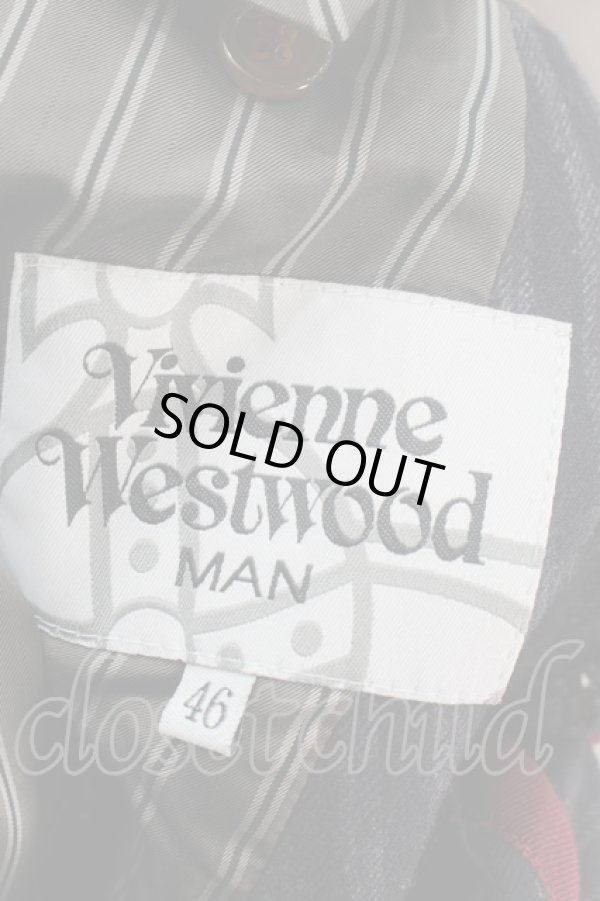 画像3: ヴィヴィアンウエストウッド MAN 中古 / テーラードジャケット 46 グレー  S-25-10-22-040-jc-AS-ZH (3)