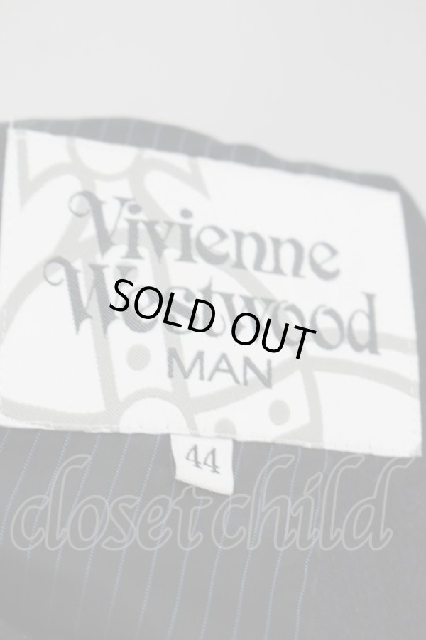 画像3: ヴィヴィアンウエストウッド MAN 中古 / テーラードジャケット 44 紺  S-25-10-22-041-jc-AS-ZS (3)