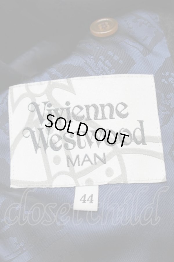 画像3: ヴィヴィアンウエストウッド MAN 中古 / CO/メルトンミントカラーコート 44 グレー  S-25-10-22-044-co-AS-ZS (3)