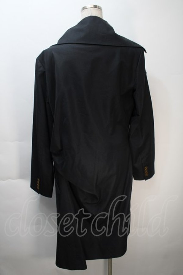 画像2: ヴィヴィアンウエストウッド MAN 中古 / ミントカラーコート 44 黒  S-25-10-22-045-co-AS-ZS (2)