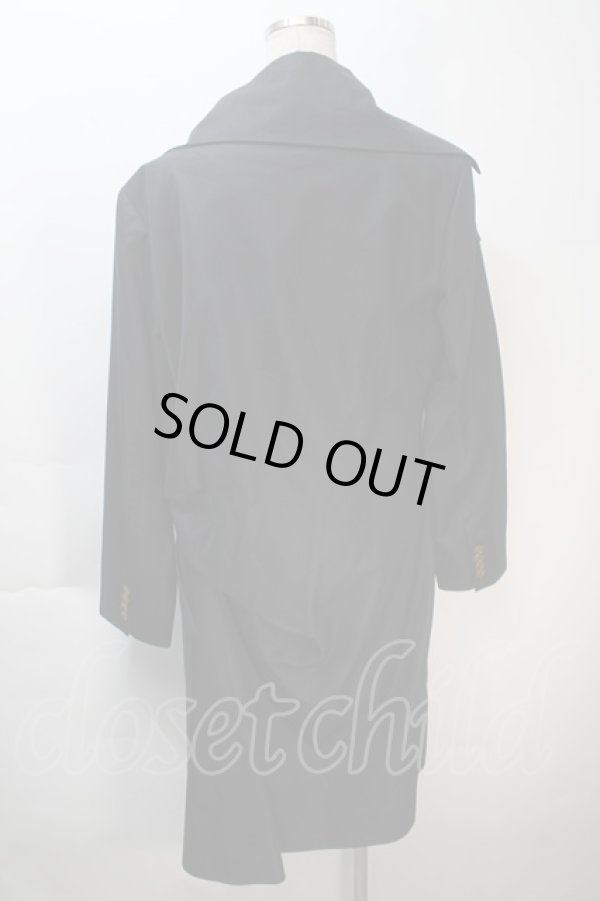 画像2: ヴィヴィアンウエストウッド MAN 中古 / ミントカラーコート 44 黒  S-25-10-22-045-co-AS-ZS (2)