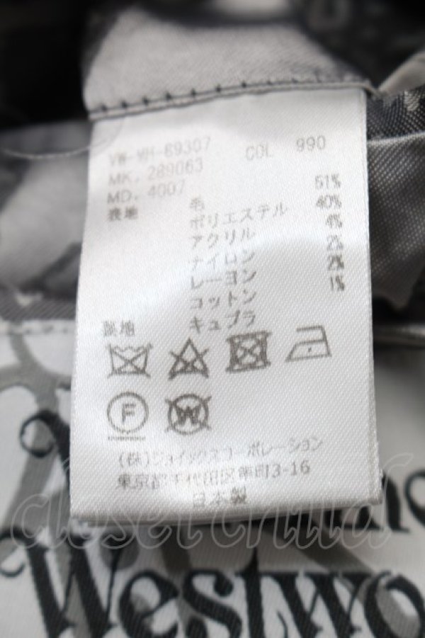 画像5: ヴィヴィアンウエストウッド MAN 中古 / メルトンミントカラーコート 48 黒  S-25-10-22-046-co-AS-ZS (5)