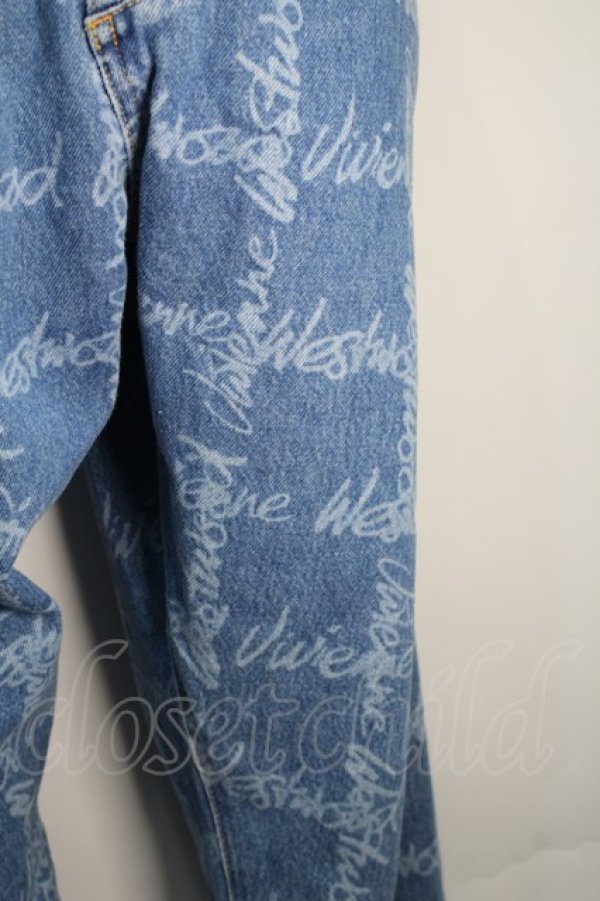 画像4: ヴィヴィアンウエストウッド 中古 / DRUNKEN ジーンズ 28 ブルー  S-25-10-22-051-sk-AS-ZS (4)
