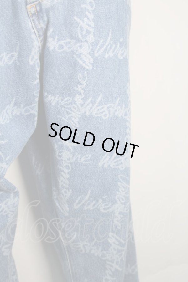 画像4: ヴィヴィアンウエストウッド 中古 / DRUNKEN ジーンズ 28 ブルー  S-25-10-22-051-sk-AS-ZS (4)