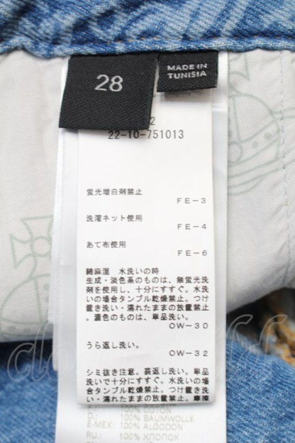 画像5: ヴィヴィアンウエストウッド 中古 / DRUNKEN ジーンズ 28 ブルー  S-25-10-22-051-sk-AS-ZS (5)