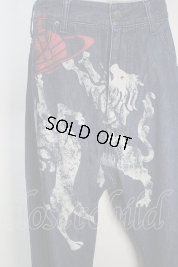 画像3: ヴィヴィアンウエストウッド 中古 / アングロフィリアデニムバナナパンツ 00 インディゴ  S-25-10-22-052-pa-HR-ZS (3)