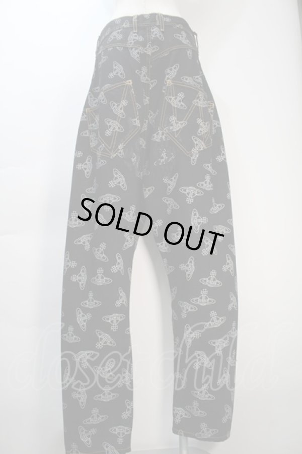 画像2: ヴィヴィアンウエストウッド 中古 / ORB RANCH ツイストシームデニム S 黒  S-25-10-22-055-pa-AS-ZS (2)