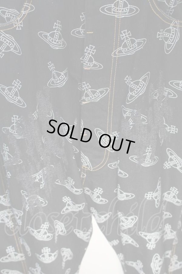 画像3: ヴィヴィアンウエストウッド 中古 / ORB RANCH ツイストシームデニム S 黒  S-25-10-22-055-pa-AS-ZS (3)