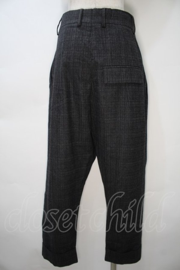 画像2: ヴィヴィアンウエストウッド 中古 / ストライプウールパンツ 44 グレー  S-25-10-22-056-pa-HR-ZS (2)
