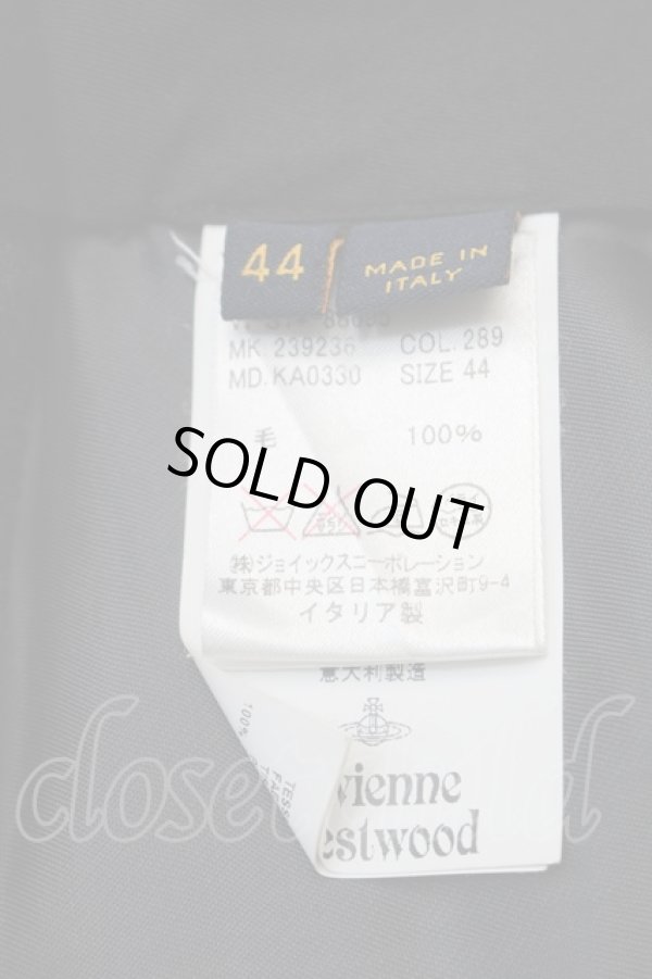画像4: ヴィヴィアンウエストウッド 中古 / ストライプウールパンツ 44 グレー  S-25-10-22-056-pa-HR-ZS (4)