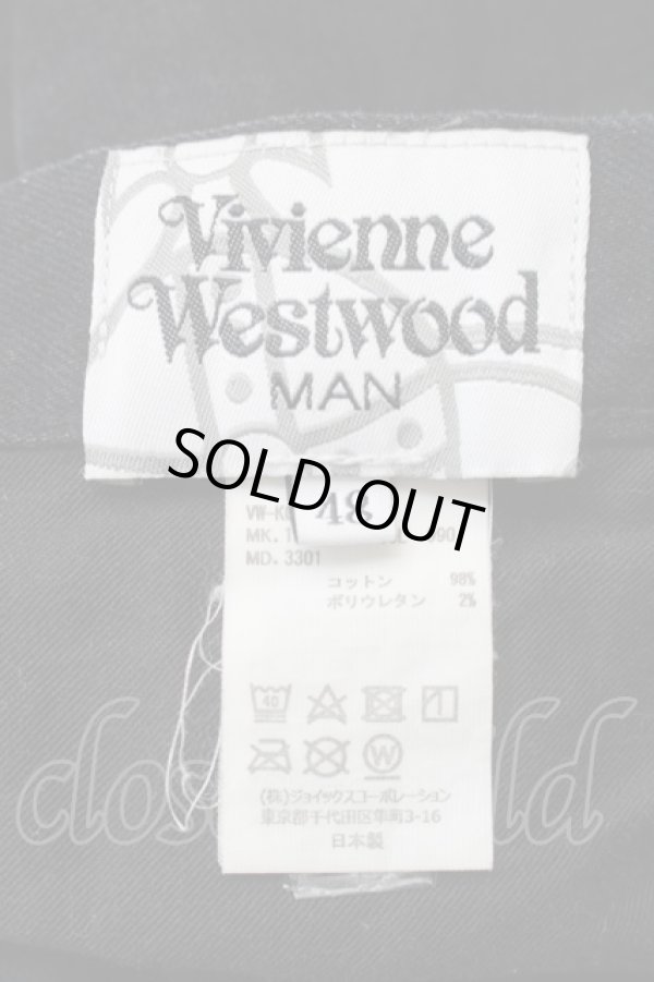 画像4: ヴィヴィアンウエストウッド MAN 中古 / オーブプリントポケットデニム 48 黒  S-25-10-22-057-pa-AS-ZS (4)